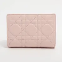 Dior Lambskin Compact Wallet powder pink Mai Dior Dittany Wallet
