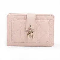 Dior Lambskin Compact Wallet powder pink Mai Dior Dittany Wallet