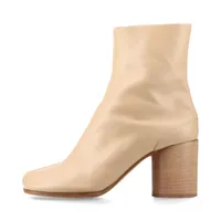 Maison Margiela TABI 18SS Leather Boots 36 1/2 Ladies' Beige 22