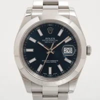 ロレックス デイトジャストⅡ 116300 SS SS AT ブルー文字盤 あまりごま1