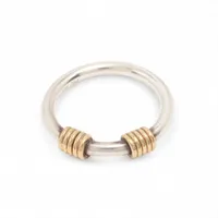 ティファニー コンビバンドウィズ2ワイヤー リング 925×750 3.1g