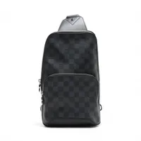 ヴィトン ダミエグラフィット アヴェニュースリングバッグ N41719 ブラック RFID反応あり