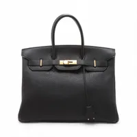 エルメス バーキン35 ルトゥルネ トゴ ブラック ゴールド金具 □I:2005年
