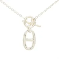エルメス ケリーウォッチ クロシェット ネックレス レザー ブラック