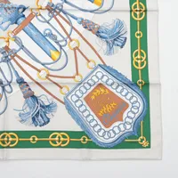 エルメス カレ90 Cliquetis クリケティス スカーフ シルク グレー