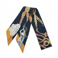 エルメス ツイリー BRIDE DE COUR 法廷の勒 スカーフ シルク ブラック