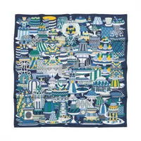 エルメス カレ90 La Maison des Carres メゾンデカレ スカーフ シルク