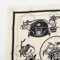 エルメス カレ80 Ex-Libris Fringe エクスリブリスフリンジ スカーフ