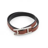 エルメス ビーアピ ドゥーブルトゥール ブレスレット T2 GP×革