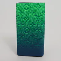 ヴィトン トリヨン ポルトフォイユブラザ M81255 ブルー ロング