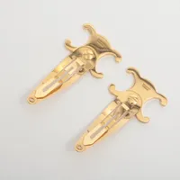 セリーヌ トリオンフ ヘアクリップ GP ゴールド 2本セット A4205557