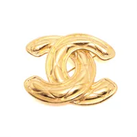 シャネル ココマーク マトラッセ 1152 ブローチ GP ゴールド A4205829