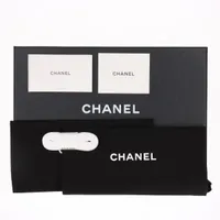 【未使用】CHANEL 保存袋(シューズ)38袋セット シャネル ココマーク 24C キャンバス×レザー スニーカー 38 レディース