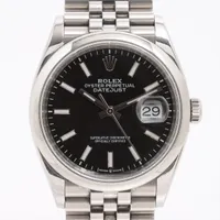 ロレックス デイトジャスト36 126200 ROLEX 腕時計 スレート文字盤 ロレックス デイトジャスト36 126200 SS SS AT ブラック文字盤