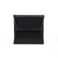 エルメス バスティア ヴォーエプソン コインケース ブラック シルバー