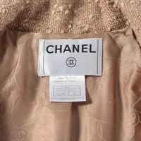 シャネル ココボタン 01A アルパカ チェスターコート 38 レディース
