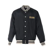 CELINE「2W365495M」ロゴ テディジャケット セリーヌ テディ 22SS ナイロン ジャケット 44 メンズ ホワイト