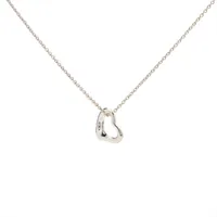 ティファニー オープンハート ネックレス 925 8.8g シルバー キズ