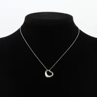 ティファニー オープンハート ネックレス 16mm 925 3.3g シルバー