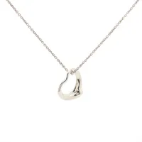 ティファニー オープンハート ネックレス 16mm 925 3.3g シルバー