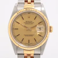 ロレックス デイトジャスト36 16233 SS×YG SS×YG AT シャンパン文字盤