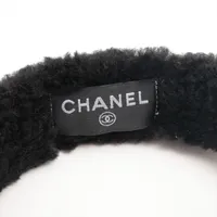 シャネル ココマーク イヤーマフ ファー ブラック×ホワイト A4207885