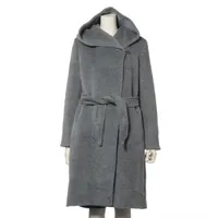 マックスマーラ アルパカ コート J42 レディース ブラウン 32/62/834