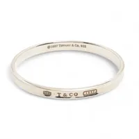 ティファニー ダブルループ バングル 925 12.3g シルバー A3091151