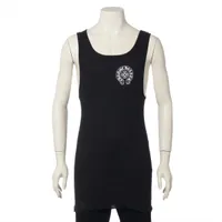 クロムハーツ タンクトップ コットン サイズXL ブラック ホースシュー