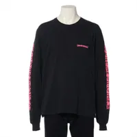 クロムハーツ CHプラス ロングTシャツ コットン L ホワイト×ブルー