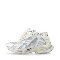 バレンシアガ トラックトレーナー メッシュ×レザー スニーカー 24.5cm