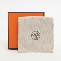 エルメス トリ マイヨンPM バレッタ メタル ネイビー A4209657｜中古