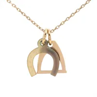 エルメス アミュレット エスケトル ネックレス GP×バッファローホーン