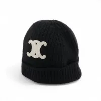 セリーヌ セリーヌ 2AA32384D トリオンフ ニットキャップ カシミヤ ブラック