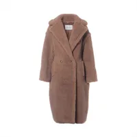 マックスマーラ テディベア 25年 キャメル×シルク ロングコート XS