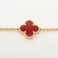 ヴァンクリーフ&アーペル ヴィンテージアルハンブラ 5P カーネリアン