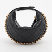 シャネル マトラッセ ラムスキン ポーチ ブラック ゴールド金具