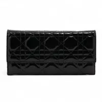 ディオール レディディオール カナージュ レザー キーケース ブラック