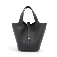 エルメス ピコタンロック18 PM トリヨンクレマンス ブラック ゴールド金具