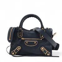 バレンシアガ クラシックメタルエッジシティ レザー 2WAYハンドバッグ