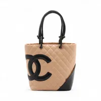 シャネル カンボンライン ツイード トートバッグ マルチカラー