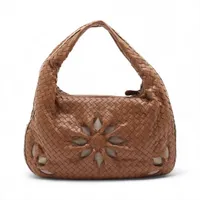 ボッテガヴェネタ イントレチャート ホーボー レザー ショルダーバッグ