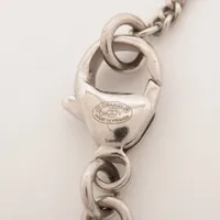 シャネル ココマーク C14V ネックレス GP×ラインストーン シルバー