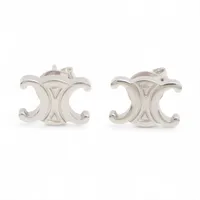 セリーヌ トリオンフ ピアス(両耳用) メタル シルバー YZ077581｜中古