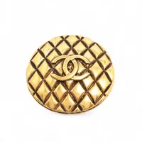 シャネル ココマーク マトラッセ 25 ブローチ GP ゴールド A4216359