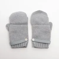 エルメス セリエ グローブ M カシミヤ×レザー グレー A4216405｜中古