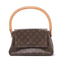 ヴィトン モノグラム ミニルーピング M51147 ブラウン