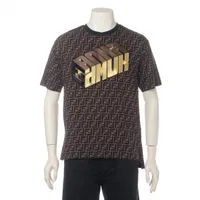 フェンディ ズッカ 19年 コットン Tシャツ XS メンズ ブラック