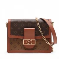 ヴィトン モノグラム リバース ドーフィーヌMM M45958 ブラウン RFID反応あり