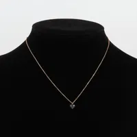 アガット ブラックダイヤ ネックレス K10(YG) 1.4g 0.04 A4218040